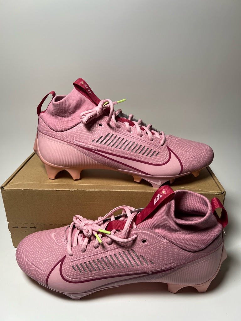 Nike Vapor Edge Pro 360 2 Km Football Cleats Pink Fn0111-600 Mens Size 12
